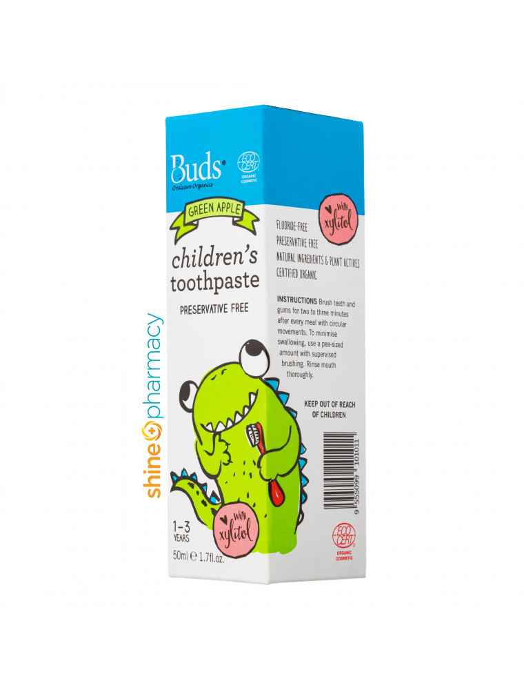 Buds OralCare Organics Children's Toothpaste with Xylitol (Green 